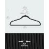 imageSONGMICS Velvet Hangers NonSlip Hanger Rose Gold Color Swivel Hook 50Pack Sandy Beige UCRF026K50Black