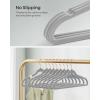 imageSONGMICS Velvet Hangers NonSlip Hanger Rose Gold Color Swivel Hook 50Pack Sandy Beige UCRF026K50Dove Gray