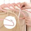 imageSONGMICS Velvet Hangers NonSlip Hanger Rose Gold Color Swivel Hook 50Pack Sandy Beige UCRF026K50Pink
