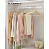 imageSONGMICS Velvet Hangers NonSlip Hanger Rose Gold Color Swivel Hook 50Pack Sandy Beige UCRF026K50Sandy Beige