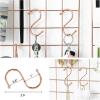 imageSONGMICS Wall Grid for Photo Metal Wall Grid Panel DIY Wire Photo Hanging Display Set of 2 with S Hook Clip Hemp Cord 165 x 122 Inches Rose Gold ULPP01DRRose Gold