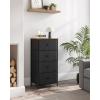 imageSONGMICS10 Drawers Wide Dresser 10 Drawers 10Drawer Dresser Storage Tower Metal Frame Wooden Top and Front Fabric Drawers 10 Drawers Brown and Black ULGS145B01Black  Rustic Brown