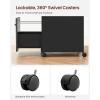 imageVASAGLE File Cabinet Mobile Filing Cabinet with Wheels 2 Lockable Drawers Open Shelf for A4 Letter Size Hanging File Folders Ink Black UOFC077B16Charcoal Gray  Black