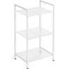 imageSONGMICS 5Tier Storage Rack Bathroom Shelf Extendable Plant Stand with Adjustable Shelf for Bathroom Living Room Balcony Kitchen Black UBSC35BK 118 x 15 x 504 InchesWhite