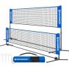 imageSONGMICS Badminton Net Height Adjustable Volleyball Net Pickleball Net for Junior Tennis Kids Indoor Outdoor Court Foldable Nylon Net with Poles 10ft13ft165ft WideBlue