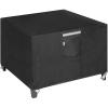 imageSONGMICS Fire Pit Cover 600D Oxford Fabric Square Fire Pit Table Protective Cover for Outdoor Patio Garden Waterproof and AntiFade 31 x 31 x 24 Inches UGPC79BK