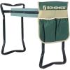 imageSONGMICS Garden Kneeler and Seat Multifunctional Garden Kneeling Bench Gardening Gifts for Women Men Folding Gardening Stool with 1 Tool Bag 6Inch Wide Kneeling Pad Dark Green UGGK49LGreen