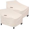 imageSONGMICS Patio Chair Covers Set of 2 Lounge Deep Seat Cover 600D Heavy Duty Outdoor Furniture Cover Waterproof and AntiFadeUGCC06EC
