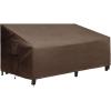 imageSONGMICS Patio Sofa Cover 600D 3Seater Bench Deep Chaise Lounge Protective Cover for Large Outdoor Garden Furniture Waterproof and AntiFade UGSC198BR