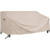 imageSONGMICS Patio Sofa Cover 600D 3Seater Sofa Protective Cover for Outdoor Garden Furniture Waterproof and AntiFade 78 x 38 x 30 Inches Beige UGSC198EC