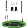 imageSONGMICS Saucer Tree Swing 40 Inch 700 lb Load Includes Hanging Kit Green and Black UGSW001G01