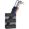imageSONGMICS Umbrella Stand Metal Umbrella Holder for Entryway 47 x 11 x 161 Inches Rectangular with Water Tray Openwork Design Detachable Plastic Drip Tray Black ULUC02BKBlack