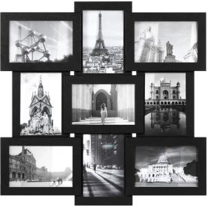 imageSONGMICS 4x6 Collage Picture Frames for Wall Decor 9 Pack Family Photo Collage Frame Set for Gallery Glass Front Assembly Required Ink Black URPF029B01Ink Black