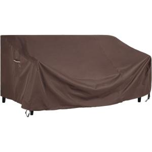 imageSONGMICS Deep Seat Sofa Cover Patio Sofa Cover Waterproof Outdoor Furniture Cover 90 x 38 x 3019 Inches Brown UGSC260R01