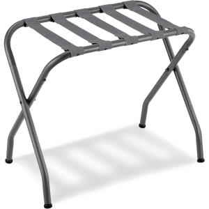 imageSONGMICS Luggage Rack Luggage Rack for Guest Room Suitcase Stand Steel Frame Foldable for Bedroom Gray URLR64GSGray
