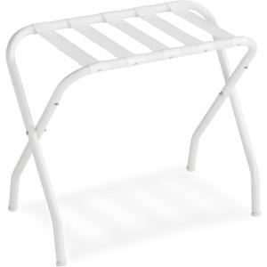 imageSONGMICS Luggage Rack Luggage Rack for Guest Room Suitcase Stand Steel Frame Foldable for Bedroom Gray URLR64GSWhite