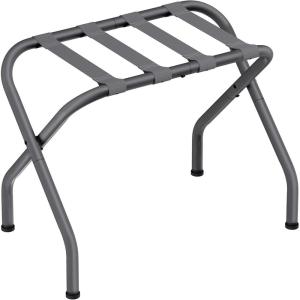 imageSONGMICS Luggage Rack for Guest Room Suitcase Stand Foldable Steel Frame for Hotel Bedroom Holds up to 110 lb 272 x 15 x 205 Inches Slate Gray URLR001G01Slate Gray