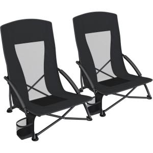 imageSONGMICS Portable Beach Chairs Set of 2 UGCB067B01