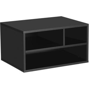 imageSONGMICS Printer Stand for Desk Home Desktop Printer Stand with Storage Shelves for Office Steel Frame MultiPurpose Rack 159 x 118 x 87 Inches Matte Black UOMC101B01Matte Black