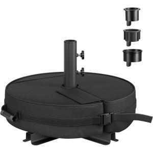 imageSONGMICS Umbrella Base Round Patio Umbrella Stand Sand Fillable Bag 66 lb for 510 ft Umbrellas HeavyDuty for Poles of Different Diameters Oudoor Beach Lawn Black UGUB0041B01