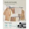 imageSONGMICS Clothes Drying Rack 4Tier Foldable Laundry Drying Rack 699Inch Tall Extendable Rods Stainless Steel Rolling Clothes Horses Clothes Airer Indoor Outdoor Use Dove Gray ULLR704G01