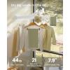imageSONGMICS Clothes Drying Rack WallMounted Laundry Drying Rack Extendable Foldable Arms with 21 Swivel Sliding Hooks SpaceSaving for Laundry Room Bathroom Cloud White ULLR807W01Cloud White