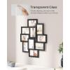 imageSONGMICS 10 Photo Frame Collage and 12 Picture Frames Bundle Easy Assembly WallMounted or Tabletop Glass Front Black URPF20BK and URPF22BK