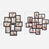 imageSONGMICS 10 Photo Frame Collage and 12 Picture Frames Bundle Easy Assembly WallMounted or Tabletop Glass Front Black URPF20BK and URPF22BK