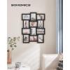imageSONGMICS Collage Picture Frames for 10 Photos Bundle with Collage Picture Frames for 12 Photos Black URPF20BK and URPF26BK