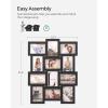 imageSONGMICS Collage Picture Frames for 10 Photos Bundle with Collage Picture Frames for 12 Photos Black URPF20BK and URPF26BK