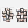 imageSONGMICS Collage Picture Frames for 10 Photos Bundle with Collage Picture Frames for 12 Photos Black URPF20BK and URPF26BK