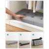 imageSONGMICS MAZIE Collection  43 Inches Storage Ottoman Foldable Storage Bench with Flipping Lid 660 lb Load Capacity for Entryway Living Room Bedroom Dark Gray ULSF76GYZAsh Gray