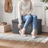imageSONGMICS MAZIE Collection  43 Inches Storage Ottoman Foldable Storage Bench with Flipping Lid 660 lb Load Capacity for Entryway Living Room Bedroom Dark Gray ULSF76GYZSlate Gray