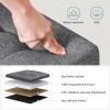 imageSONGMICS MAZIE Collection  43 Inches Storage Ottoman Foldable Storage Bench with Flipping Lid 660 lb Load Capacity for Entryway Living Room Bedroom Dark Gray ULSF76GYZSlate Gray