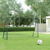 imageSONGMICS Childrens Soccer Goal in Garden Courtyard Park Beach Metal Pipes and PE Net Quick Assembly Black USZQ366B01V1
