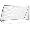 imageSONGMICS Childrens Soccer Goal in Garden Courtyard Park Beach Metal Pipes and PE Net Quick Assembly Black USZQ366B01V1