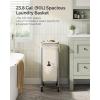 imageSONGMICS Laundry Basket with Wheels Rolling Laundry Hamper 475 Gallons 180 L Removable Liner Steel Frame with Handle 315 x 154 x 319 Inches Cream White URLS011W01White