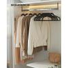 imageSONGMICS Velvet Hangers 150 Pack NonSlip Clothes Hangers with SilverColored Swivel Hooks Slim SpaceSaving for Closet HeavyDuty Black UCRF046BZ03SBlack