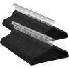 imageSONGMICS Velvet Hangers 150 Pack NonSlip Clothes Hangers with SilverColored Swivel Hooks Slim SpaceSaving for Closet HeavyDuty Black UCRF046BZ03SBlack