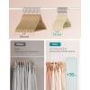 imageSONGMICS Velvet Hangers 150 Pack NonSlip Clothes Hangers with SilverColored Swivel Hooks Slim SpaceSaving for Closet HeavyDuty Black UCRF046BZ03SSummer Sand