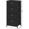 imageSONGMICS Dresser for Bedroom Chest of Drawers Steel MDF 3 NonWoven Fabric Drawers Storage Organizer Unit Closet Entryway Ink Black and Ebony Black ULGS313B01SInk Black  Ebony Black