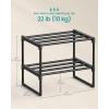 imageSONGMICS Shoe Rack 8Tier Shoe Organizer Metal Storage Shelf Upright or Upside Down for 3240 Pairs Stackable for Entryway 118 x 362 x 565 Inches Black ULSA308BH01Black