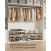 imageSONGMICS Shoe Rack 8Tier Shoe Organizer Metal Storage Shelf Upright or Upside Down for 3240 Pairs Stackable for Entryway 118 x 362 x 565 Inches Black ULSA308BH01Black