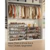 imageSONGMICS Shoe Rack 8Tier Shoe Organizer Metal Storage Shelf Upright or Upside Down for 3240 Pairs Stackable for Entryway 118 x 362 x 565 Inches Black ULSA308BH01Black