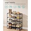 imageSONGMICS Shoe Rack 8Tier Shoe Organizer Metal Storage Shelf Upright or Upside Down for 3240 Pairs Stackable for Entryway 118 x 362 x 565 Inches Black ULSA308BH01Black