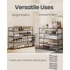 imageSONGMICS Shoe Rack 8Tier Shoe Organizer Metal Storage Shelf Upright or Upside Down for 3240 Pairs Stackable for Entryway 118 x 362 x 565 Inches Black ULSA308BH01Black