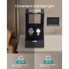 imageSONGMICS Automatic Double Watch Winder Box with Quiet Motor for Automatic Watches with LED Light Adjustable Pillow Lock 4 Winding Settings Includes a USBC Charging Cable Black UJWB031B01