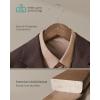imageSONGMICS Extra Wide Wooden Suit Hangers Set of 10 Clothes Hangers Swivel Hooks NonSlip Bars for Outfits Suits Coats Shirts Dresses Walnut Color UCRW050KZ01Walnut Color