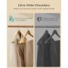 imageSONGMICS Extra Wide Wooden Suit Hangers Set of 10 Clothes Hangers Swivel Hooks NonSlip Bars for Outfits Suits Coats Shirts Dresses Walnut Color UCRW050KZ01Natural Color
