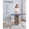 imageSONGMICS Ironing Board Retractable Iron Rest Foldable Iron Board 43 x 13 Inches SpaceSaving Height Adjustable Padded with Cover Hook Midnight Blue ULLB003QP03SMidnight Blue